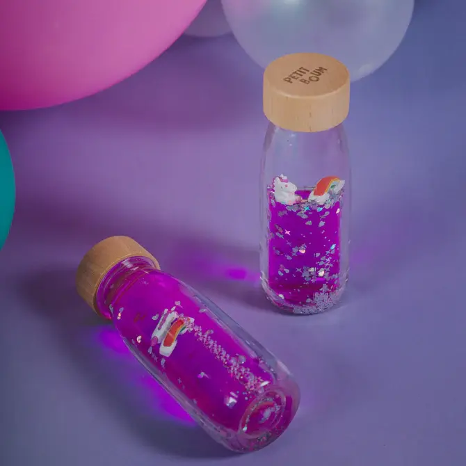 Miniature : Bouteille sensorielle - Move Bottle Magic Rainbow - Petit Boum