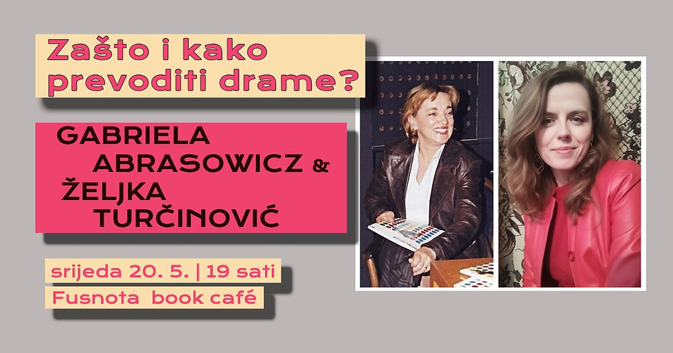 Zašto i kako prevoditi drame? - književni razgovor