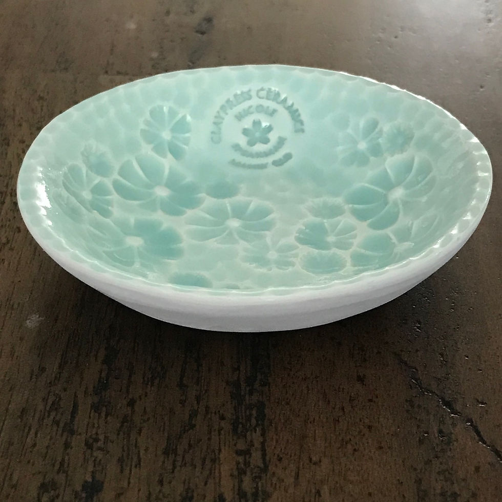 Thumbnail: Small Light Green Floral Dish