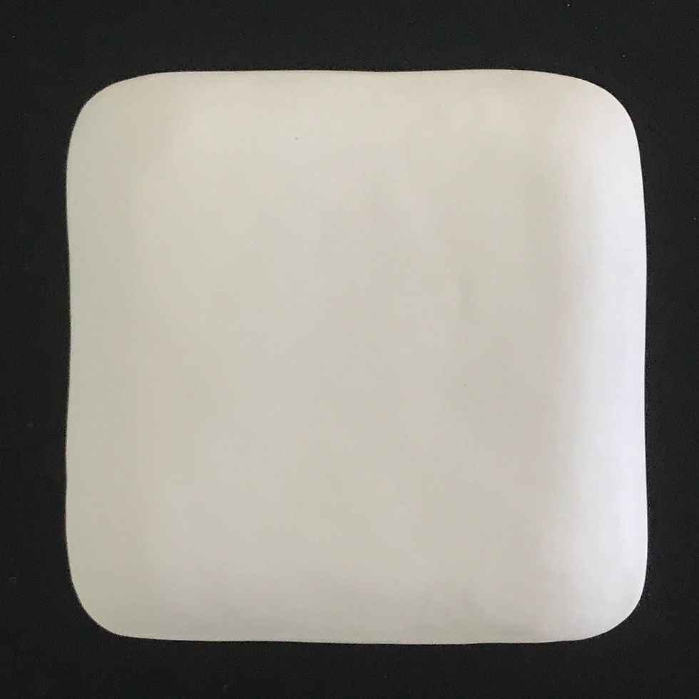 Thumbnail: Small Green Feather Square Dish