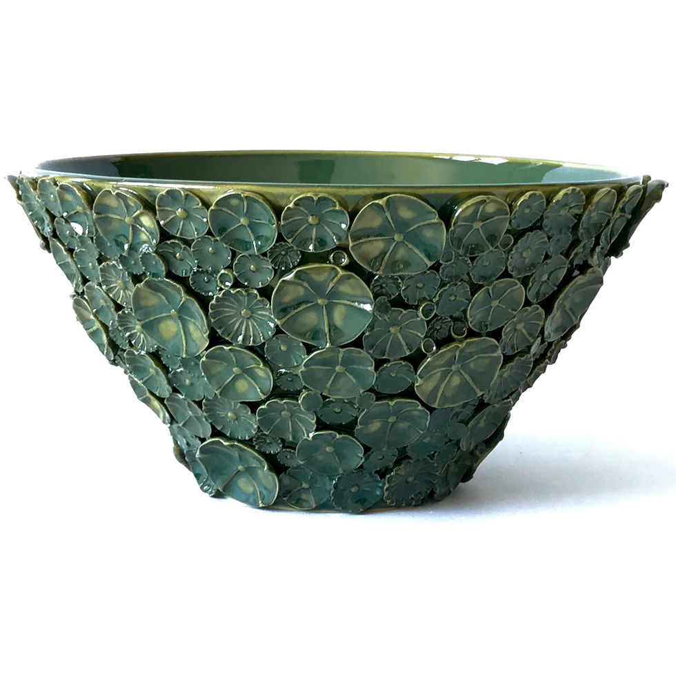 Thumbnail: Green Floral Sprig Bowl