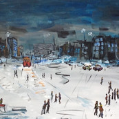 Karlı Bir Gecede Taksim
