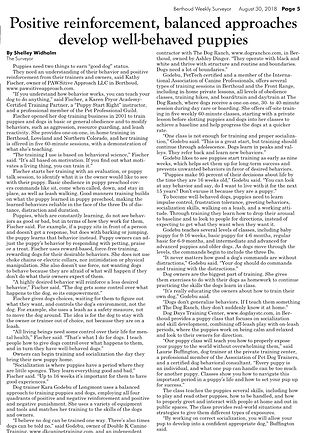 Berthoud Surveyor Newspaper Article