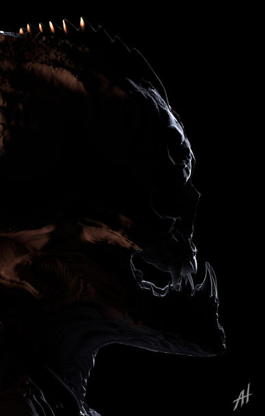 NeoDemon_Creature_Bust_ClayRender003_AH, 20220921.jpg