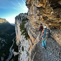 Encadrement grande voie moniteur d'escalade