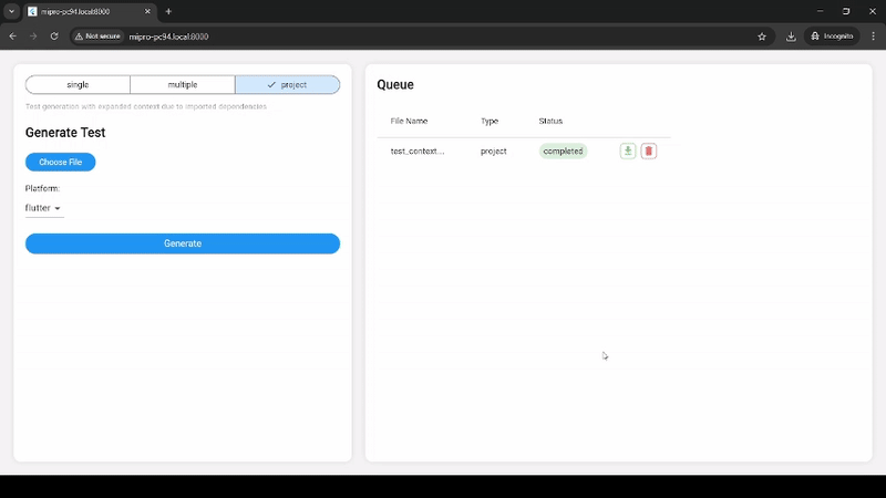 Building a Local Test Generator
