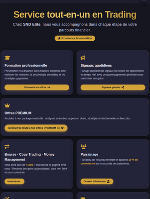 SND Elite Trading / Service tout-en-un