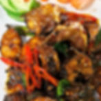 44.Friterade Havskattbitar med röd currysås / ปลาดุกผัดเผ็ด