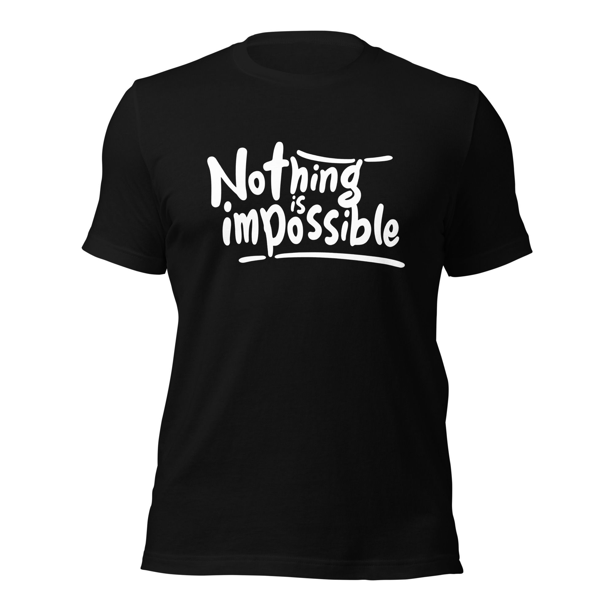 Nothing Is Impossible | Crew Tee | Black