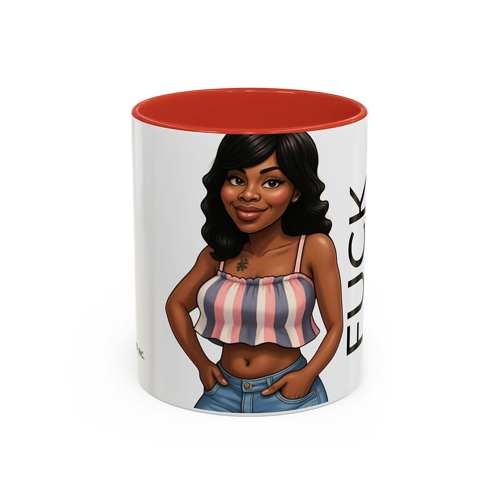 Thumbnail: F*CK Coffee Mug with Sassy Phrase, Gift for Coffee Lovers, Humorous Gag Gift