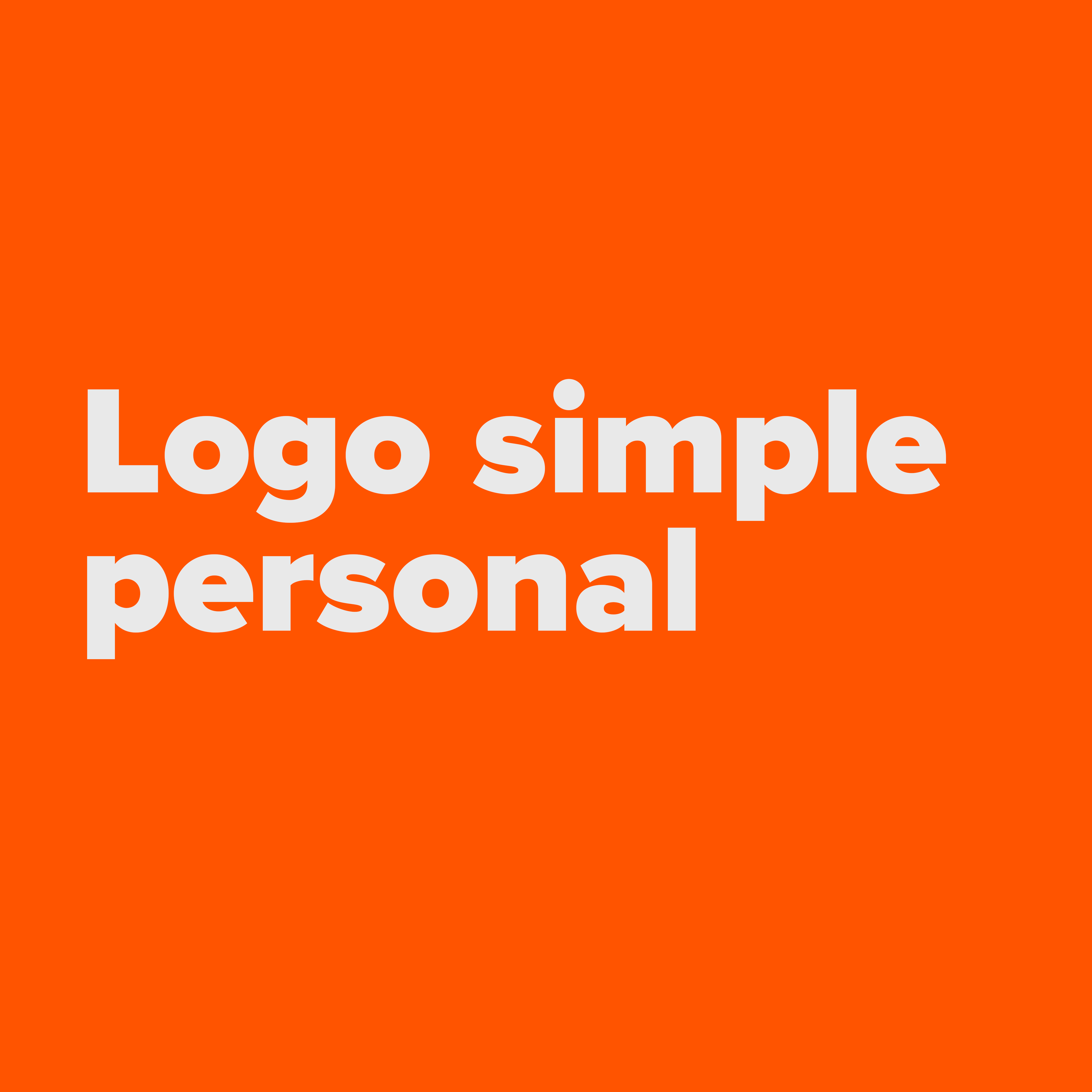 Logo simple personal