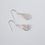Thumbnail: Teardrop Embossed Floral Circle Chain Drop Matching Earring and Necklace Set