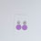 Thumbnail: Embossed Double Circle Earring and Necklace Matching Set