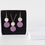 Thumbnail: Embossed Double Circle Earring and Necklace Matching Set