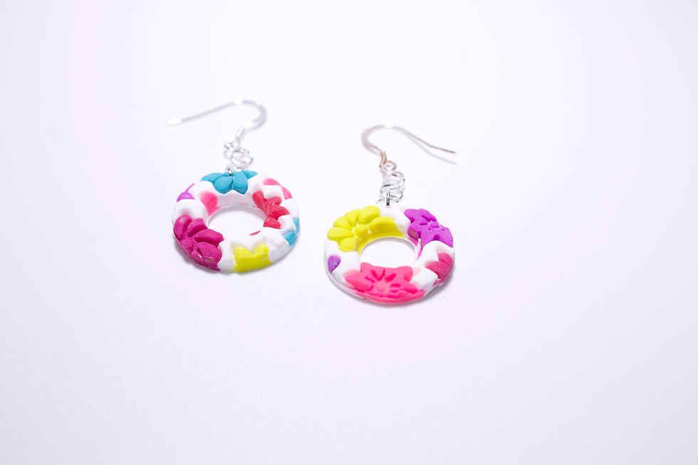 Thumbnail: Circle Drop Hook Earrings