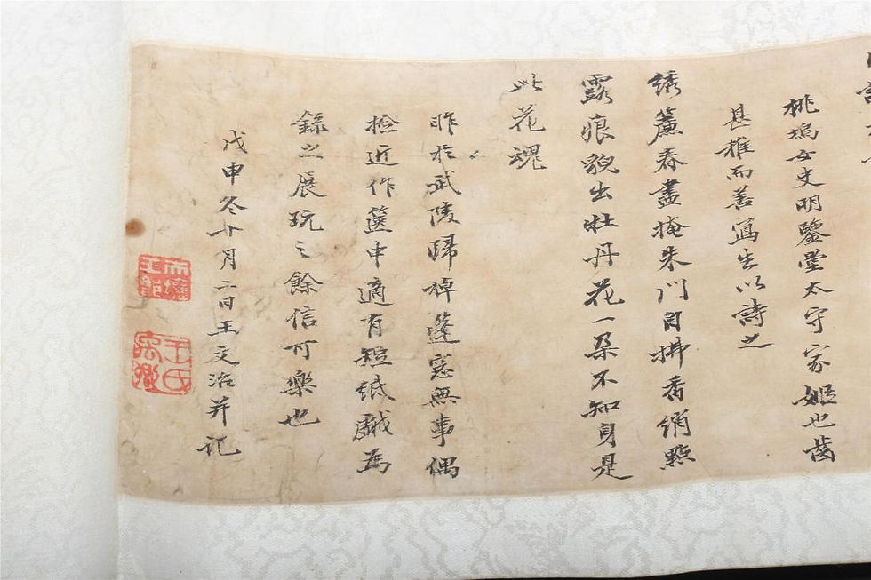 Thumbnail: ATTRIBUTED TO WANG WENZHI: CALLIGRAPHY