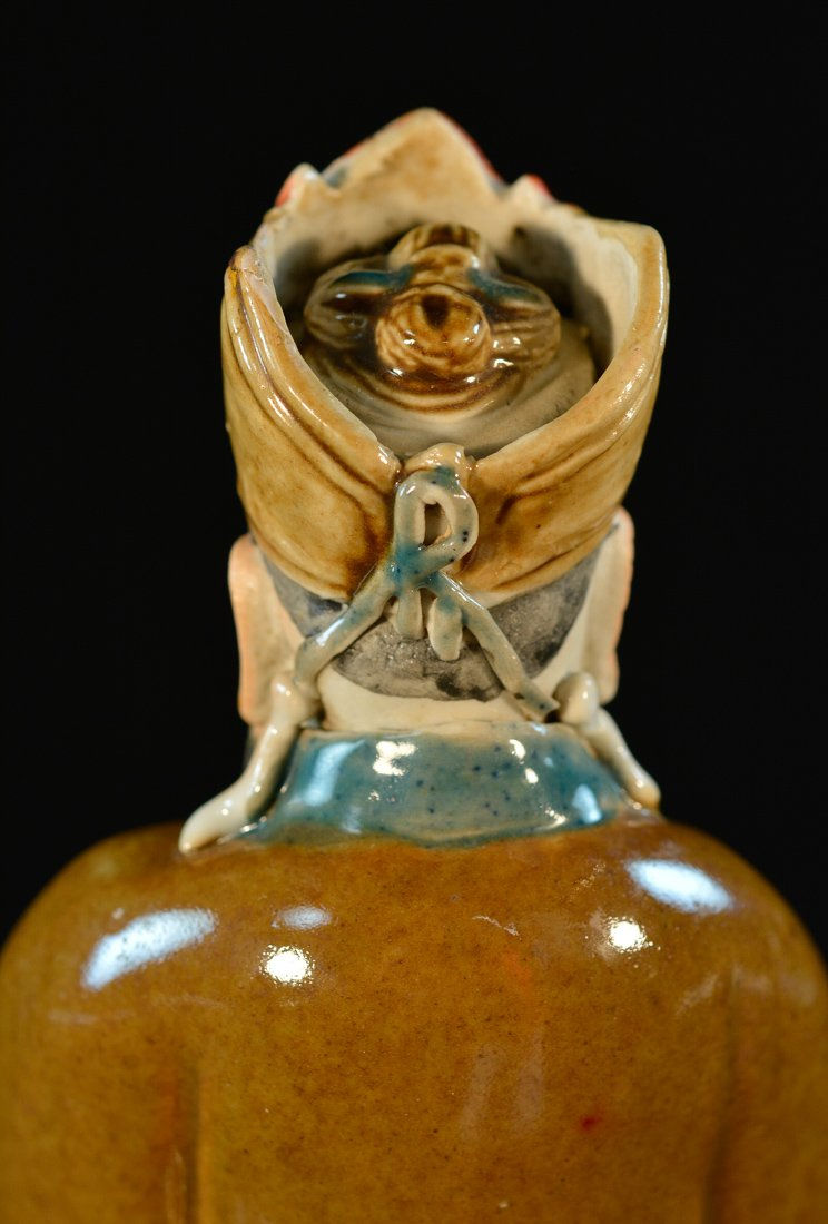 Thumbnail: Chinese Porcelain Seated Model of Daoist Immortal