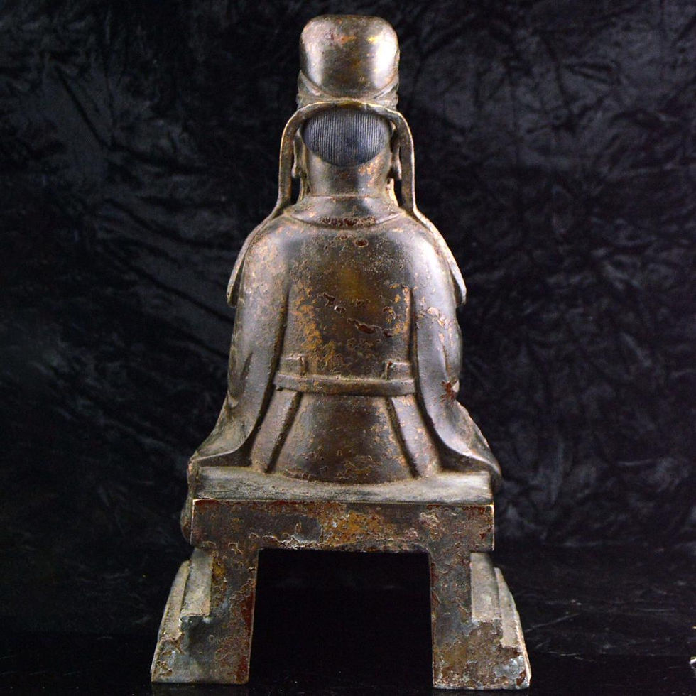Thumbnail: Gilt Bronze Statue