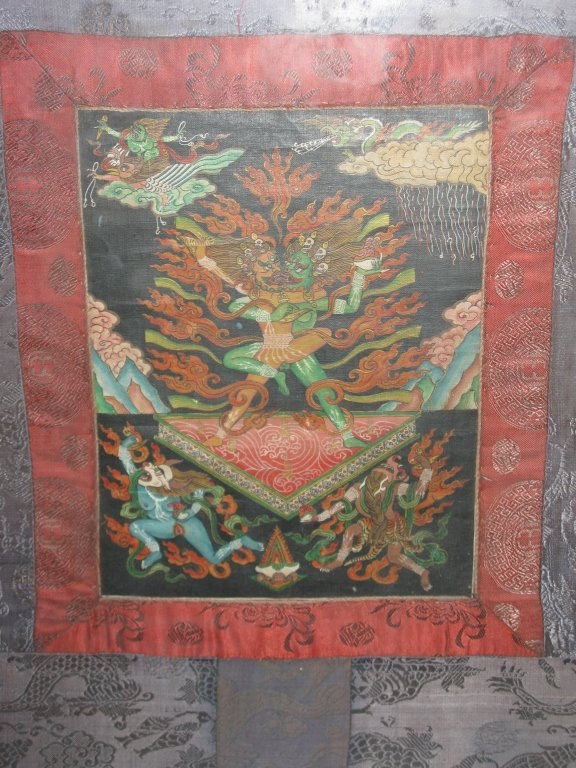 Thumbnail: TIBETAN THANGKA OF CHEMCHOK HERUKA PAINTING