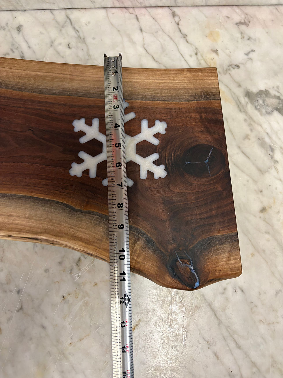 Thumbnail: Walnut Snowflake Charcuterie Board w/ Dipping cup