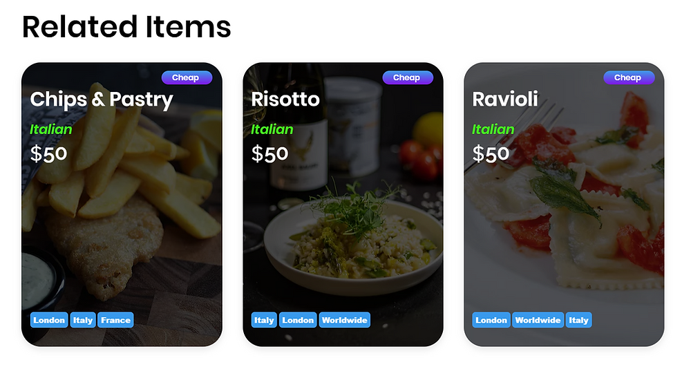 Related Items in my Dynamic Page