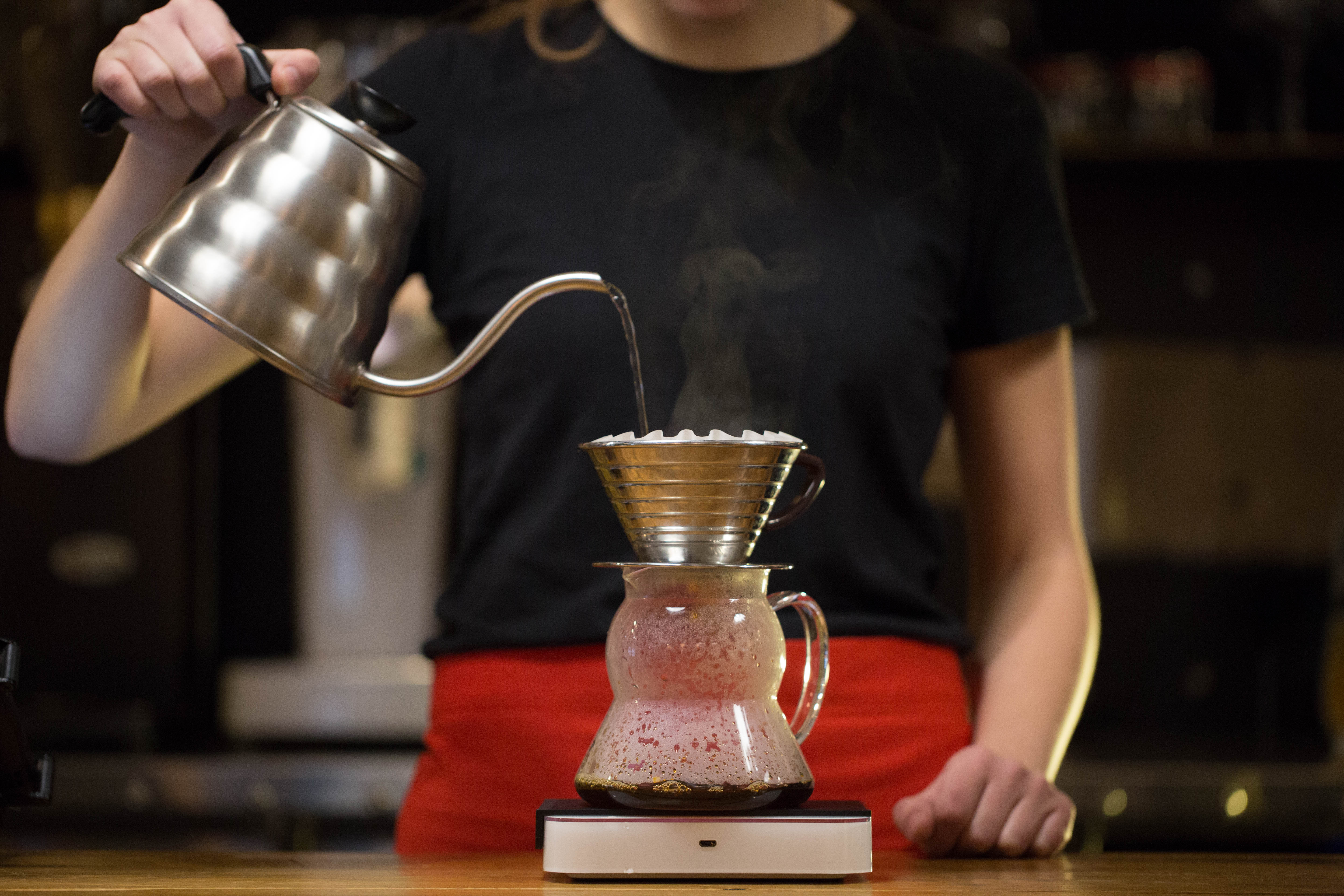 Barista Making Drip Coffee