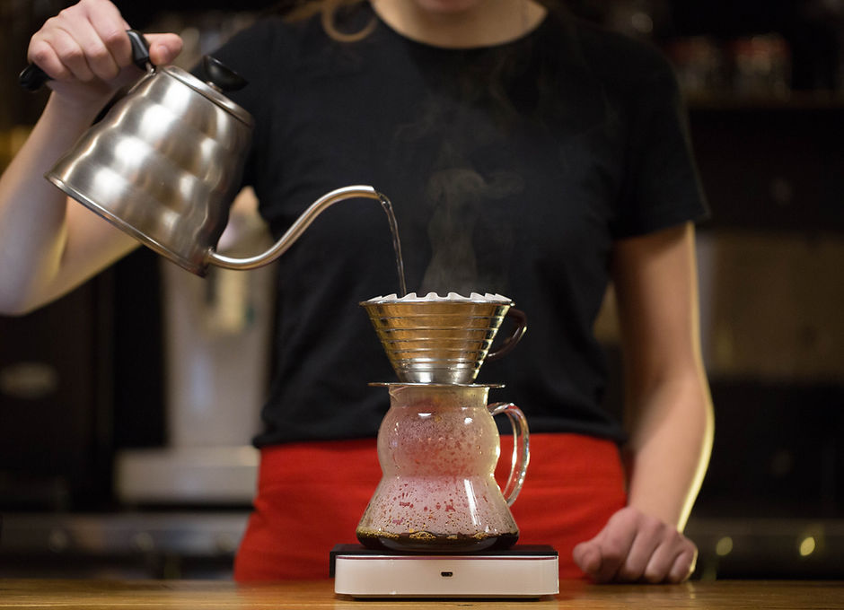 Barista Making Drip Coffee