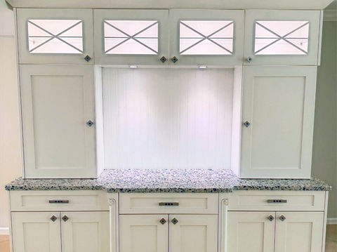 Entryway cabinet and storage.