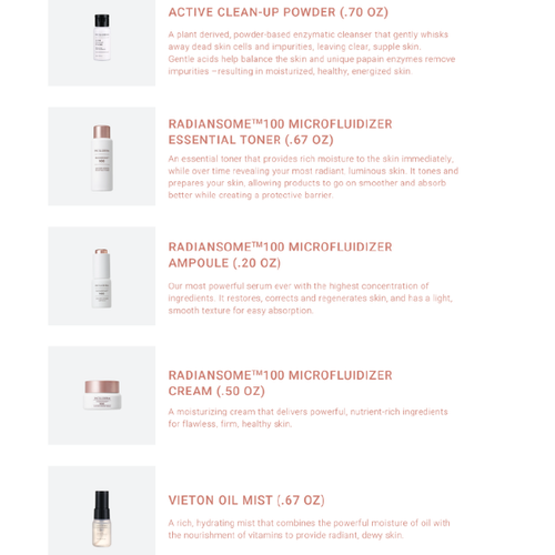 Radiansome 100 Ritual Travel Kit | RIMAN Kbeauty Australia