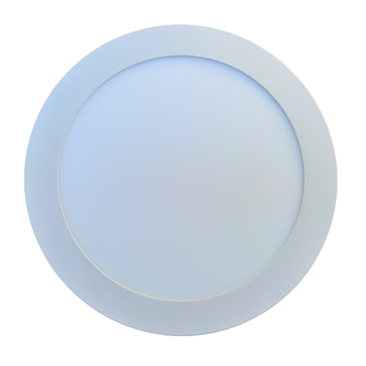 Plafon de LED painel redondo embutir 18w branco frio