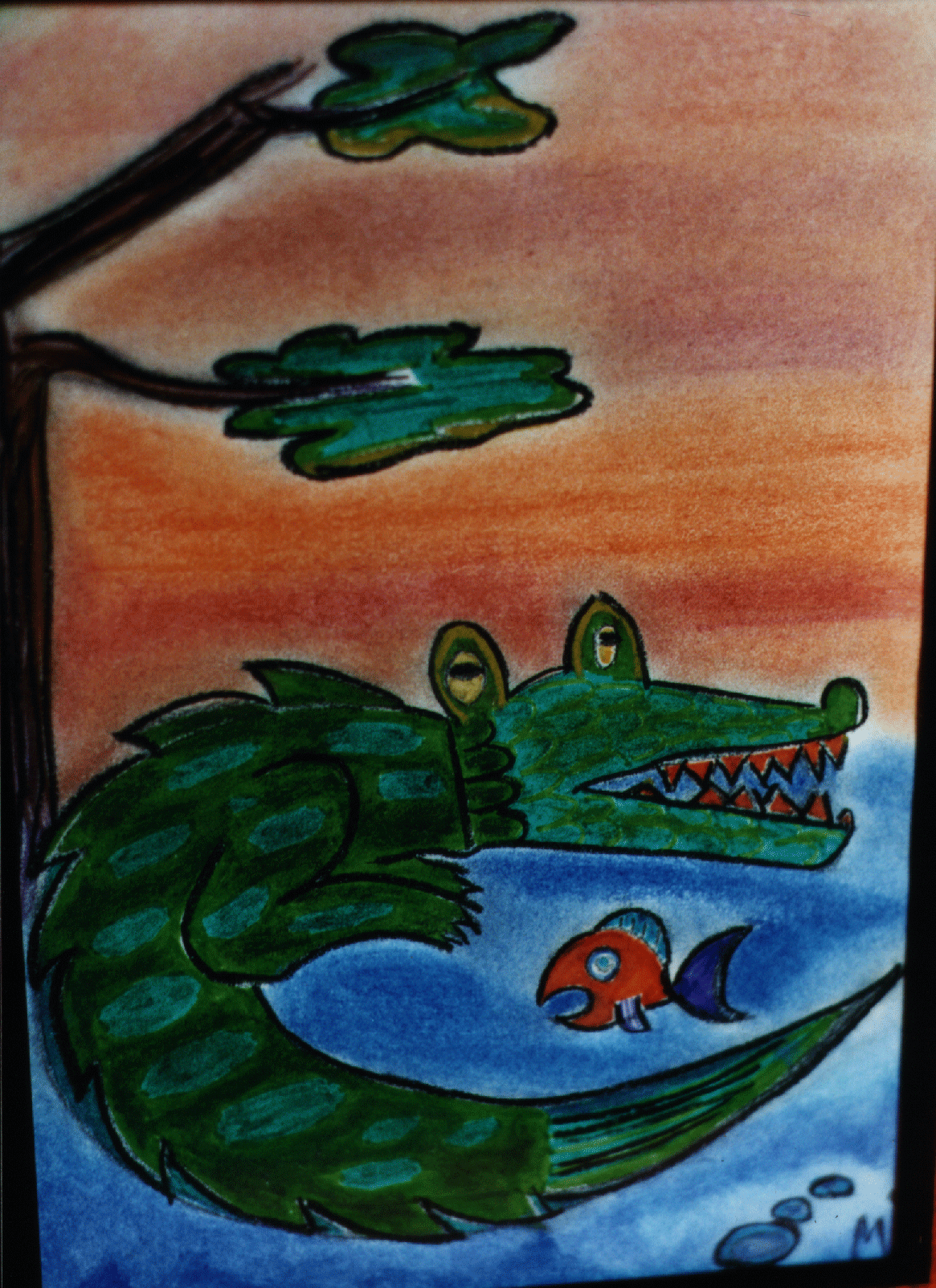 Crocodile souriant - copie