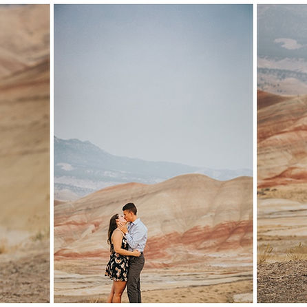 Andi + Seamus: Painted Hills, Oregon Adventure Engagement Session