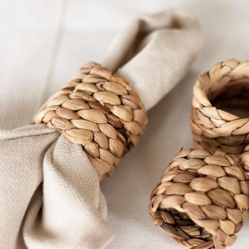 Seagrass Napkin Rings, Set of 6 The Ferry Market