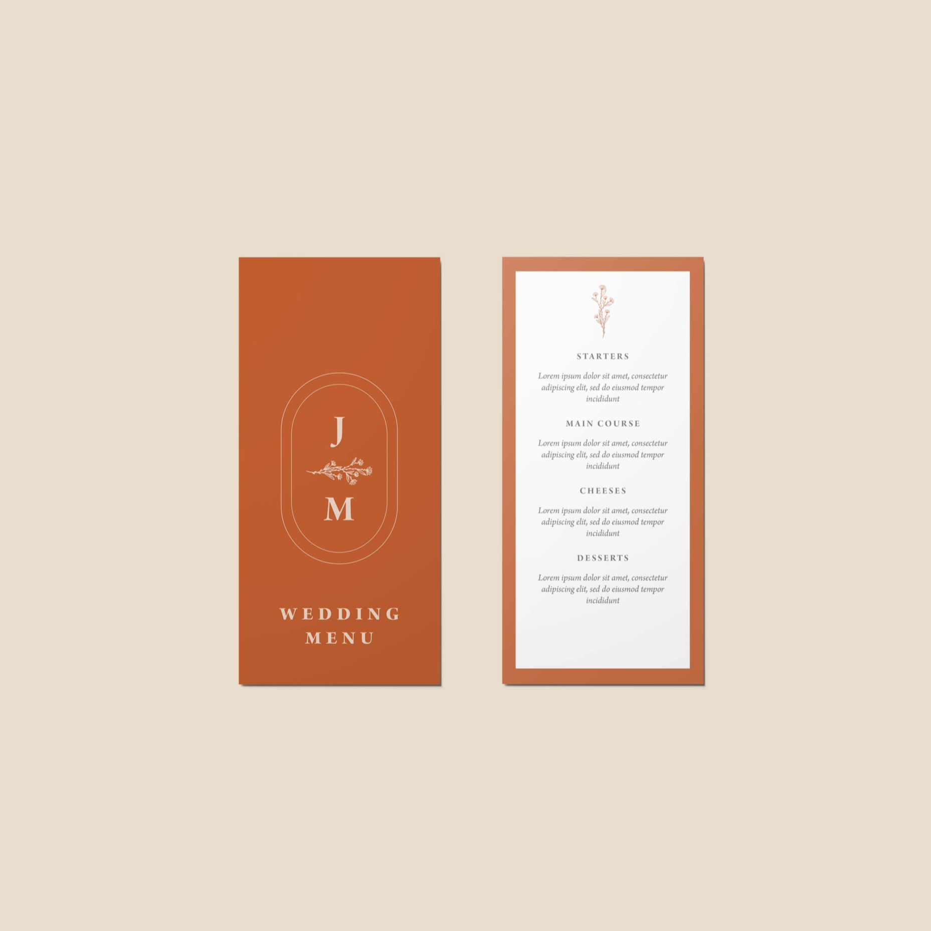 Orange Blossom • Menu