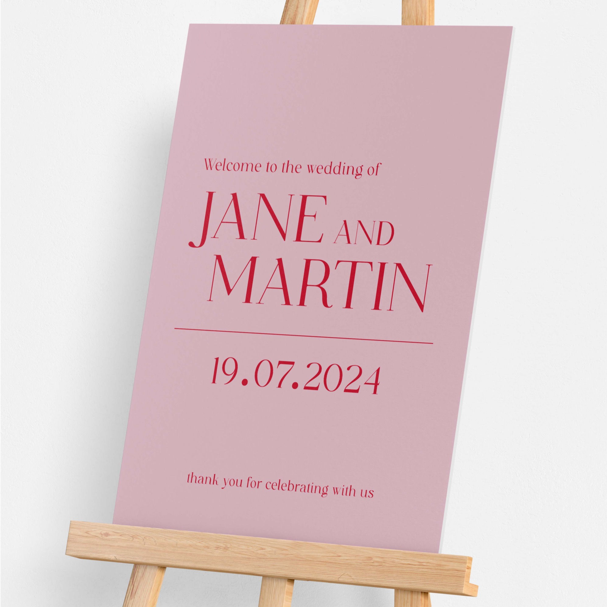 With Love • Welcome board