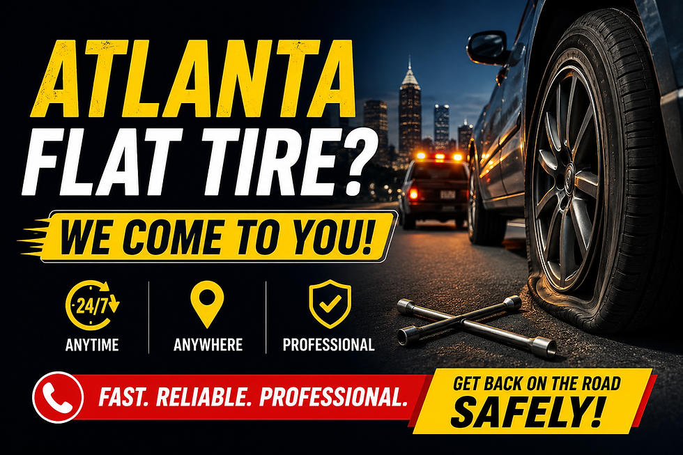 Tire Change Service Atlanta: Flat Tire Emergency in Atlanta? We Change Tires Anywhere, Anytime