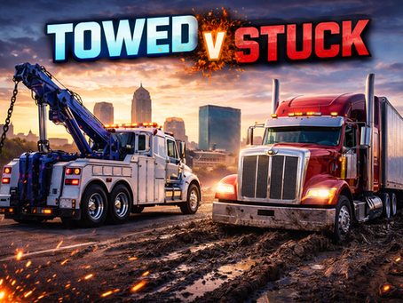 Towed Vs Stuck in Indianapolis. Roadside Assistance Indianapolis