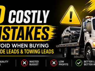 10 Costly Mistakes to Avoid When Buying Roadside Leads and Towing Leads