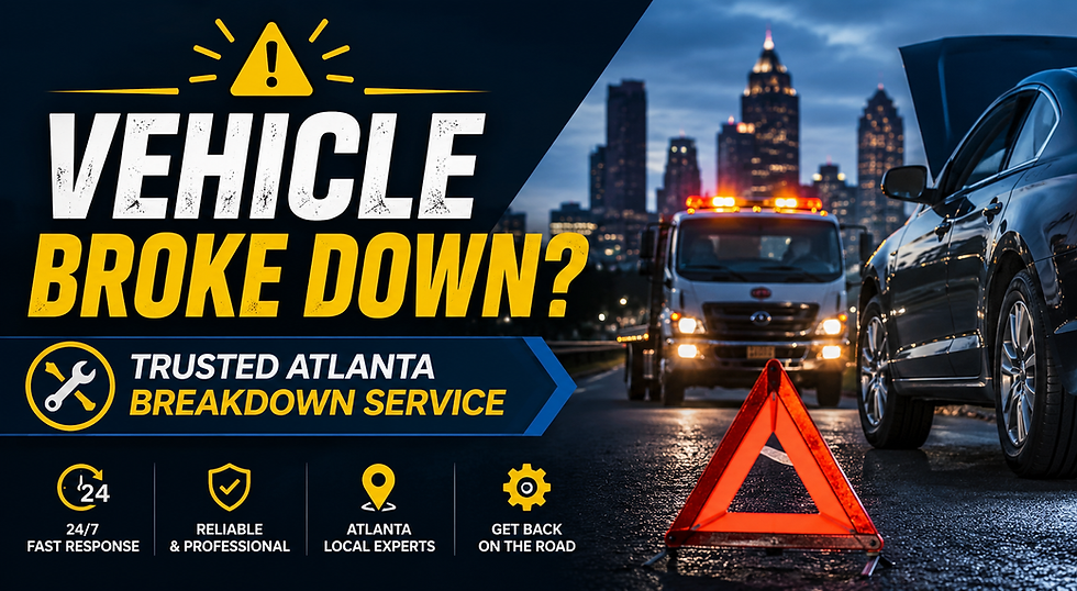 Vehicle Broke Down? Trusted Atlanta Breakdown Service Near You