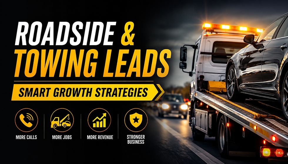 Roadside and Towing Leads: Smart Growth Strategies for Roadside Assistance and Towing Companies