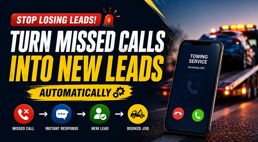 How to Turn Missed Calls into New Roadside and Towing Leads Automatically