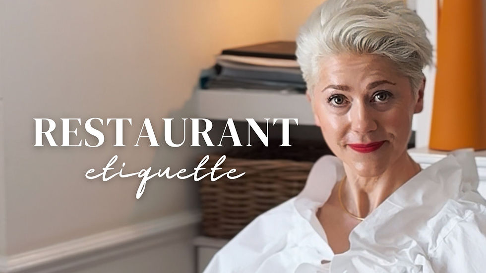 Restaurant Etiquette Explained: My Top Tips