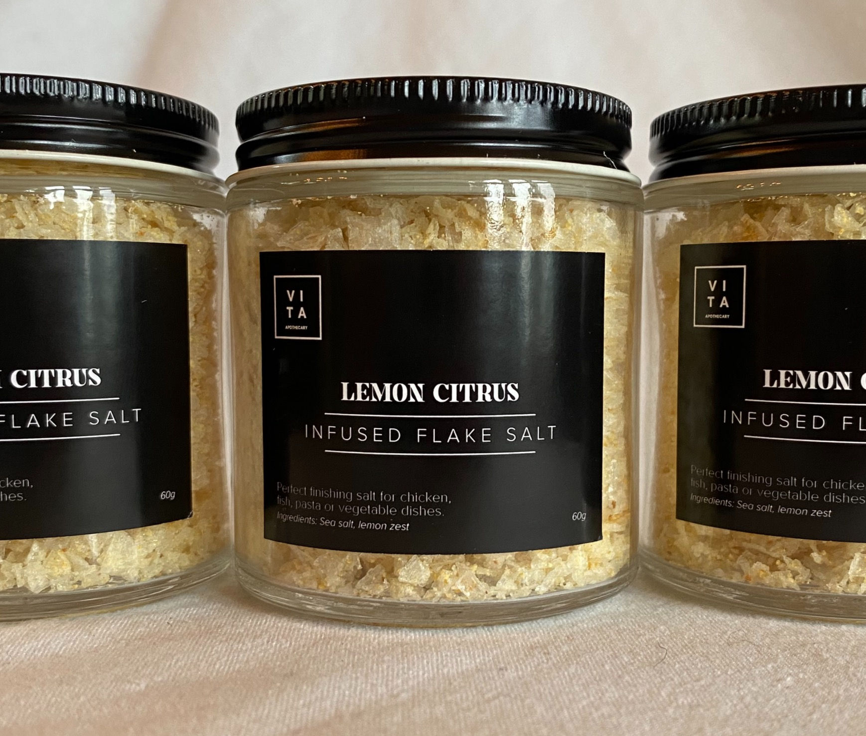 Lemon Citrus Infused Flake Salt