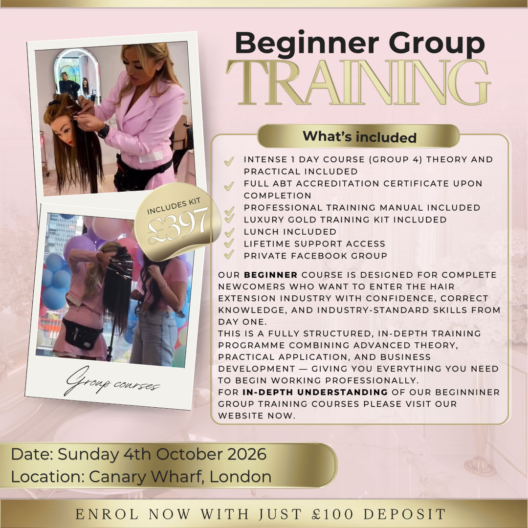 Beginner Hair Extensions Training Course (Group)