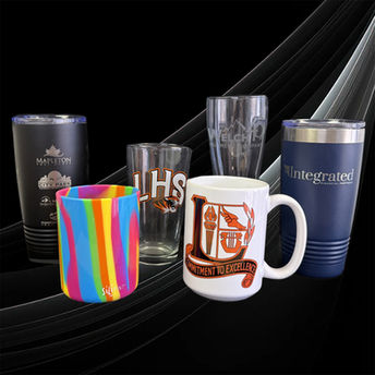 Engraved drinkware