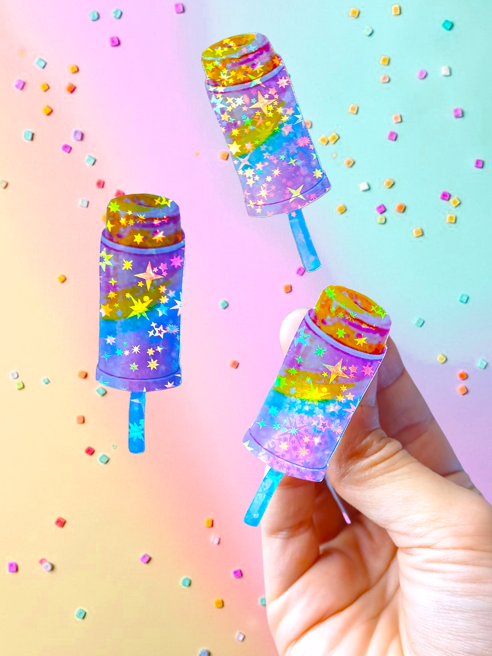 Thumbnail: glittery push up pop sticker