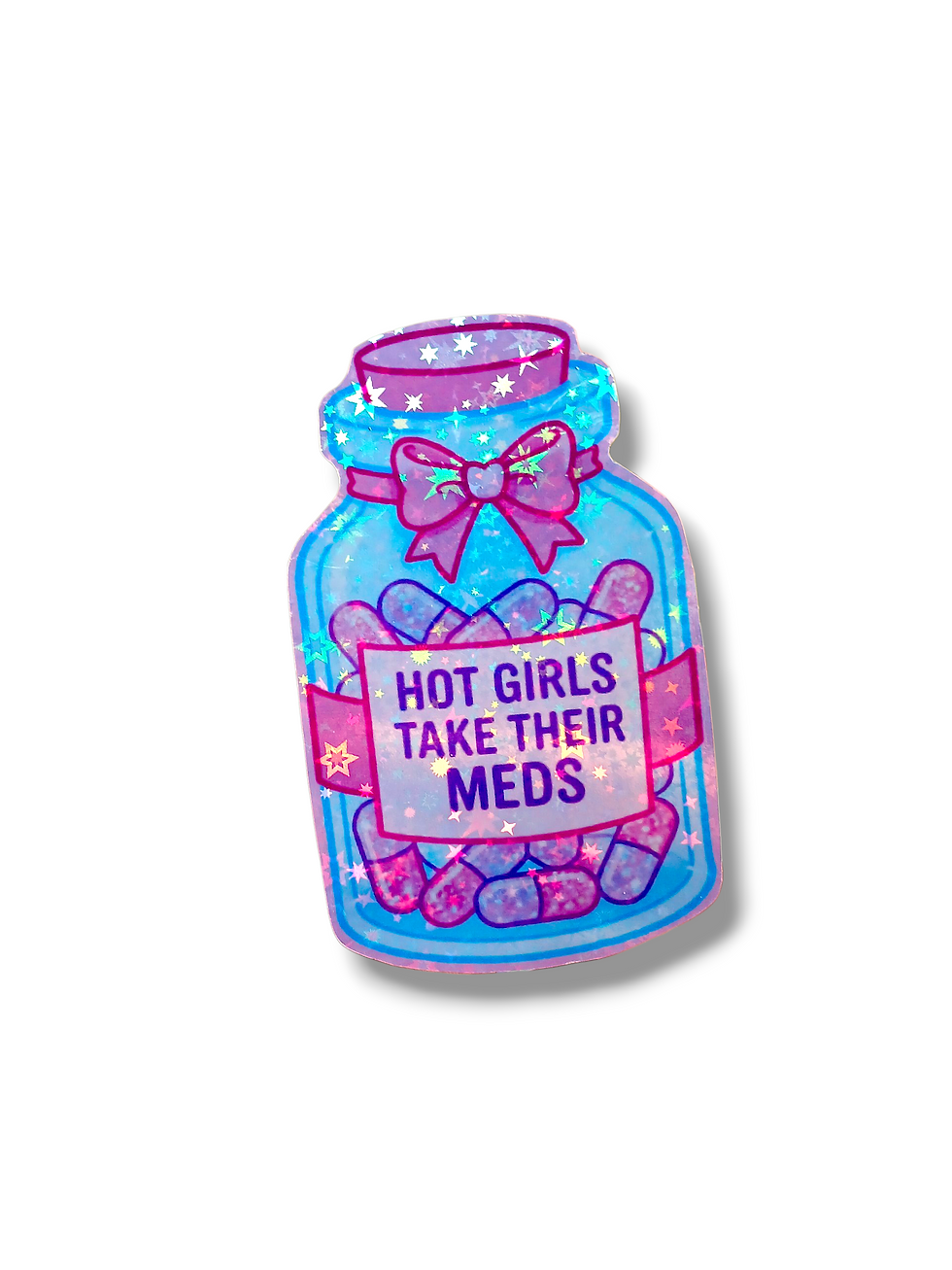Thumbnail: Hot girls take their meds -sticker set