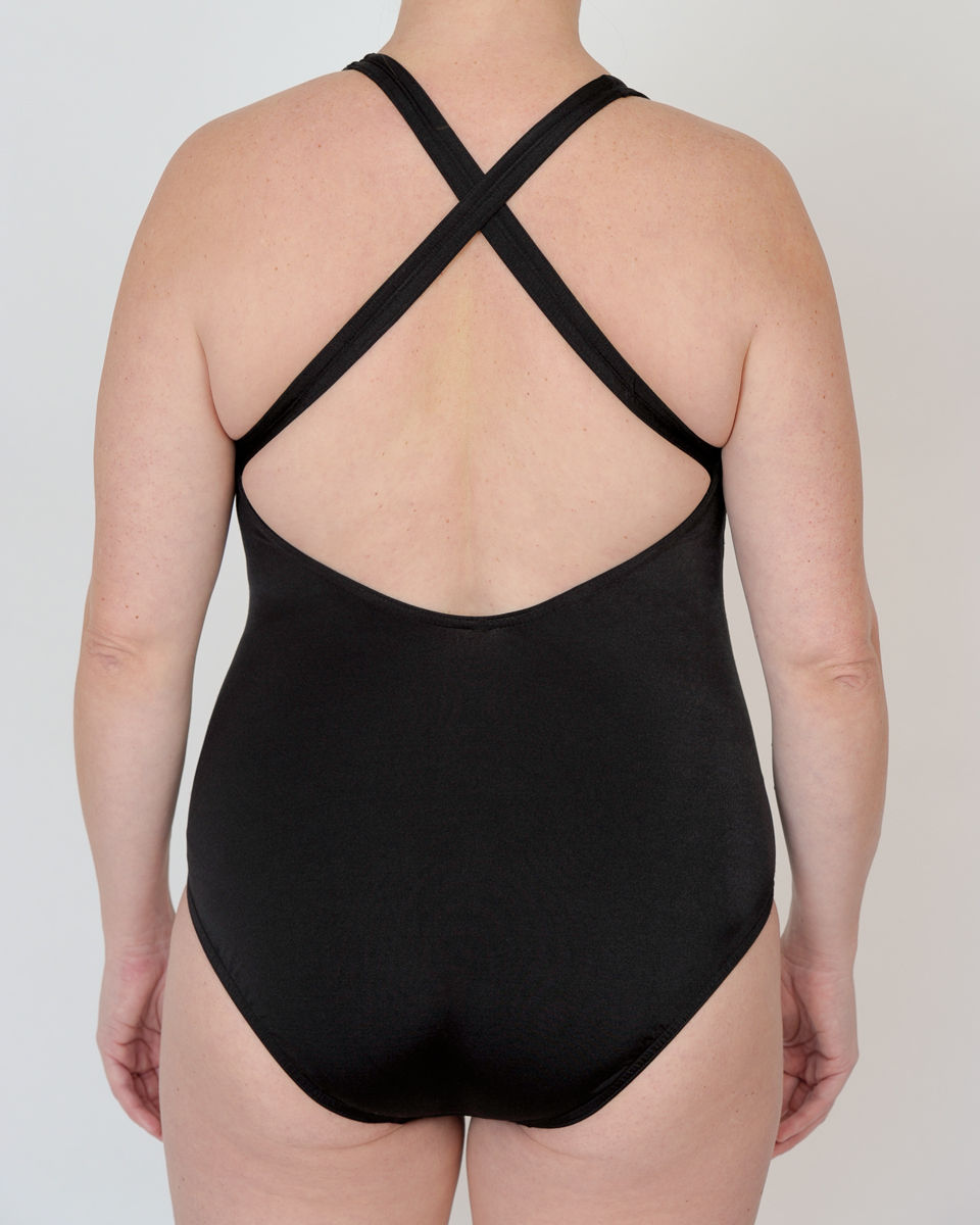The Victoria one-piece back view