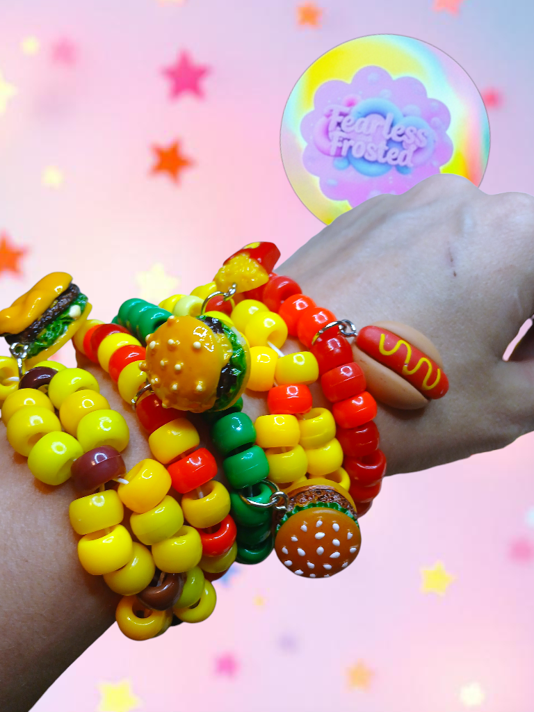 Thumbnail: Nostaligic kandi retro bracelet set - set of 5 - limited addition