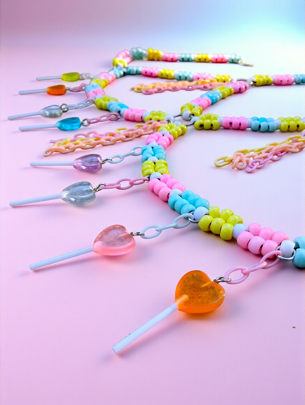 Thumbnail: Pastel Lollipop chest harness kawaii clothing Accessory.